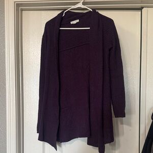 New York & Company Deep Purple Cardigan